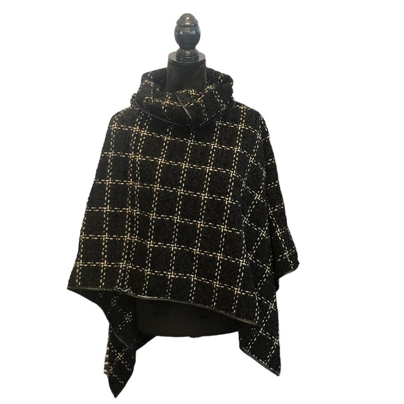 A&O International Black Checked Wrap size S/M - Picture 11 of 14